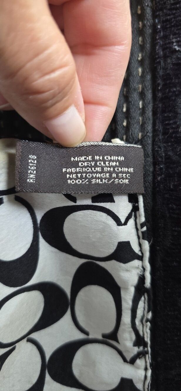 Coach Patchwork / Hobo Bag Purse With a Coach Scarf - Picture 4 of 13